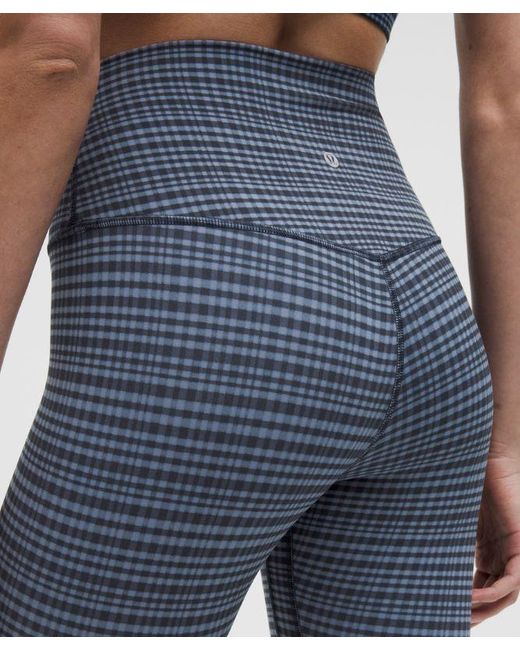 lululemon athletica Blue Align High-Rise Crop 17"