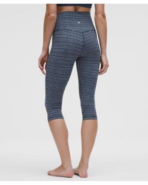 lululemon athletica Blue Align High-Rise Crop 17"