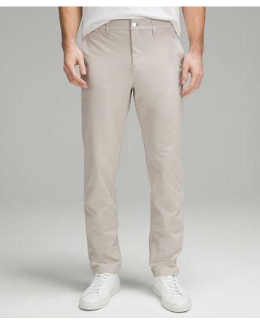 lululemon athletica Gray Abc Classic-fit Trousers 32"l Warpstreme for men