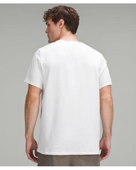 lululemon athletica White – Organic Classic-Fit T-Shirt – – for men