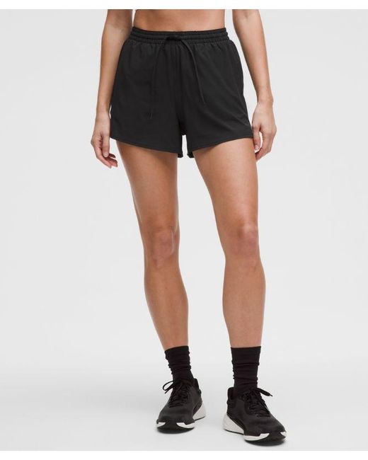 lululemon athletica Black Pace Rival High-Rise Shorts 3"
