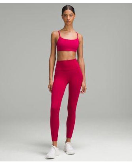lululemon athletica Pink – Wunder Train High-Rise Tight Leggings With Pockets – 25" – – Size 4
