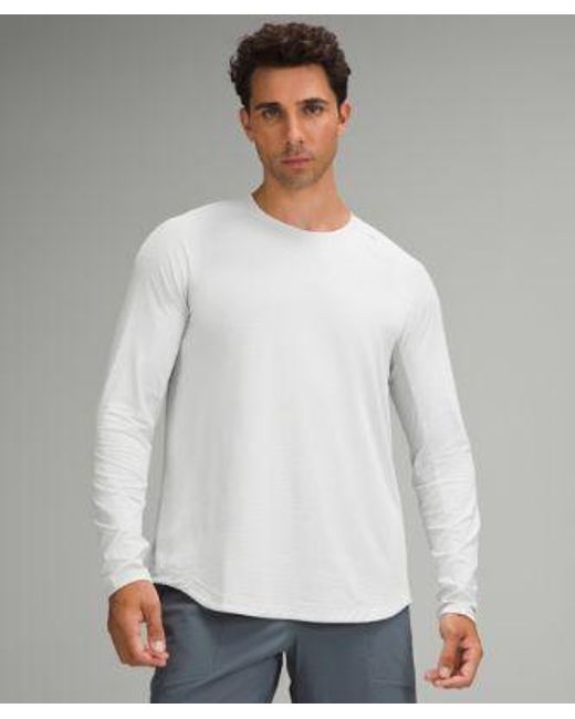 lululemon athletica Gray License To Train Long-Sleeve Shirt for men