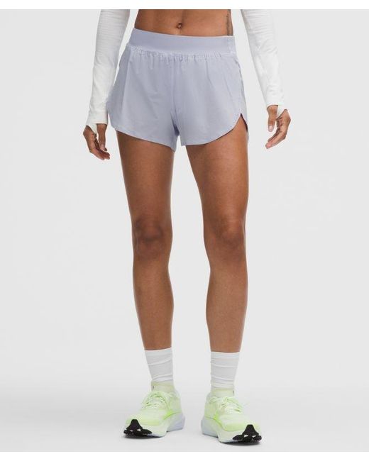 lululemon athletica White Fast And Free High-Rise Classic-Fit Split Short 3"