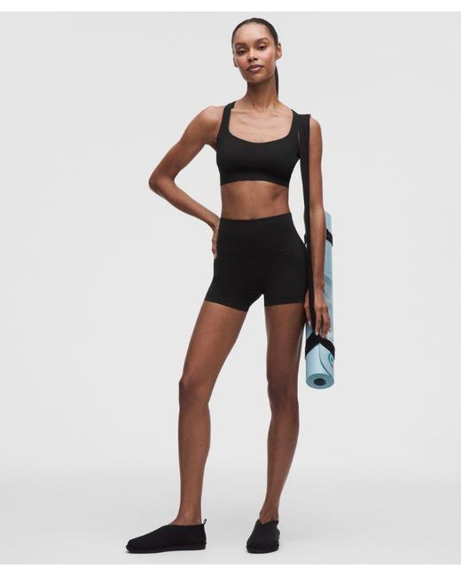 lululemon athletica Black Flexyflex Strappy Yoga Bra