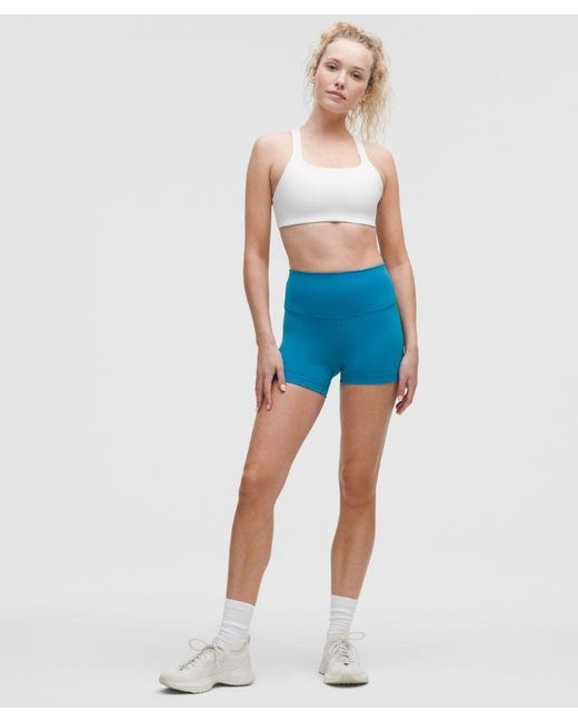 lululemon athletica Blue Ultralu Square-Neck Workout Bra