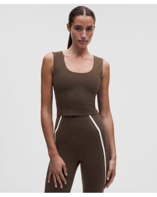 lululemon athletica Brown – Wunder Train Wide-Strap Tank Top Medium Support, B–D Cups – – Size 4