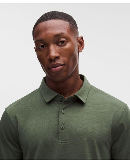 lululemon athletica Green – Evolution Short-Sleeve Polo Shirt – – Size Large for men
