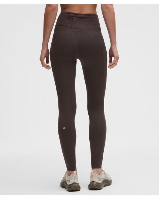 lululemon athletica White Fast And Free 6-Pocket Thermal Tight 28"