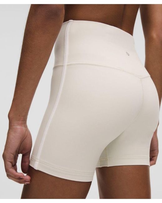 lululemon athletica White Align High-Rise Side-Stripe Short 6"