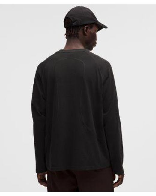 lululemon athletica Black – Organic Oversized Long-Sleeve Shirt Slnsh Collection – – Size Large for men