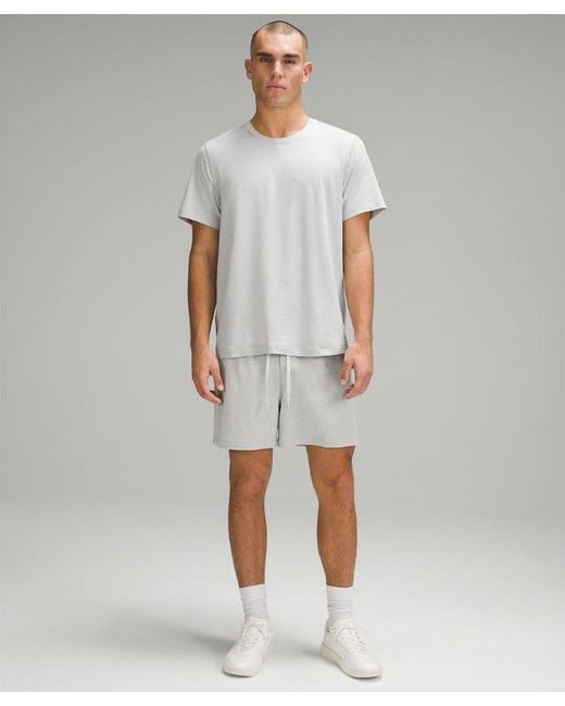 lululemon athletica Gray Soft Jersey Shorts 5" for men