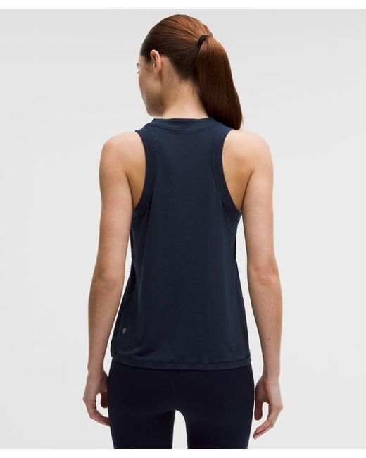 lululemon athletica Blue Jersey Training Tank Top