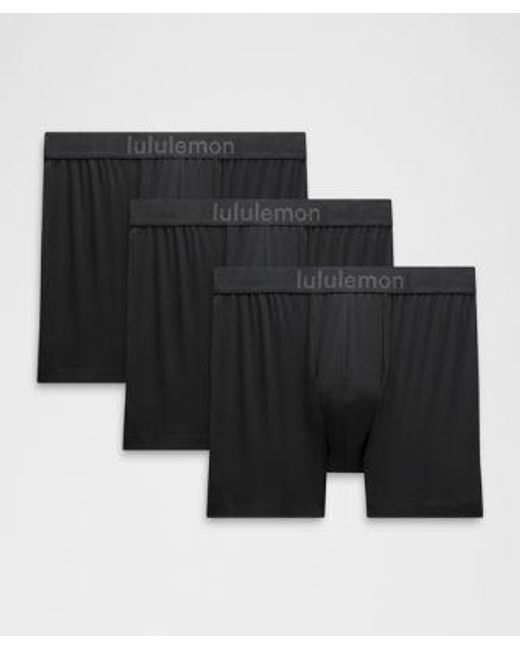 lululemon athletica Black Soft Stretch Active Boxer Brief 5" for men