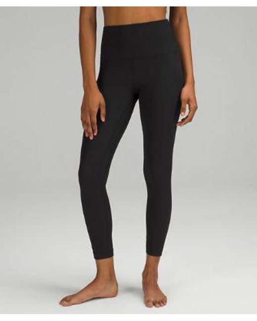 lululemon athletica Align High-rise Ribbed Pants - 25" - Color Black - Size 0