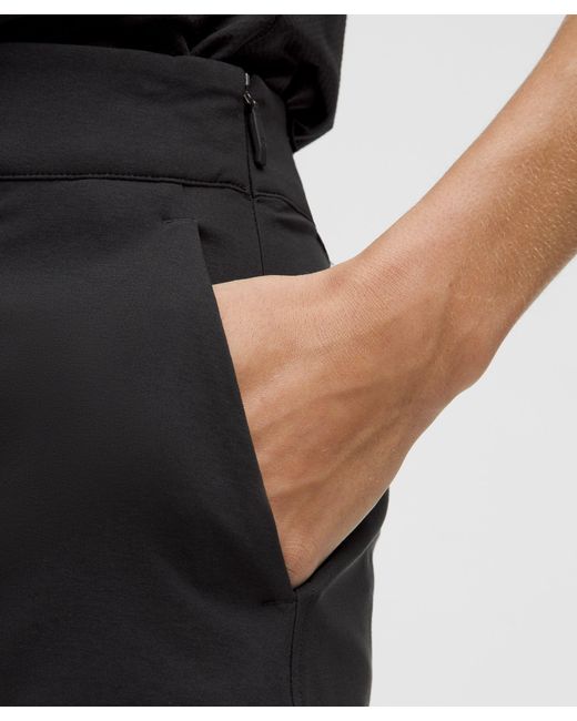 lululemon athletica Black Stretch Twill Front Pleat Golf Skirt