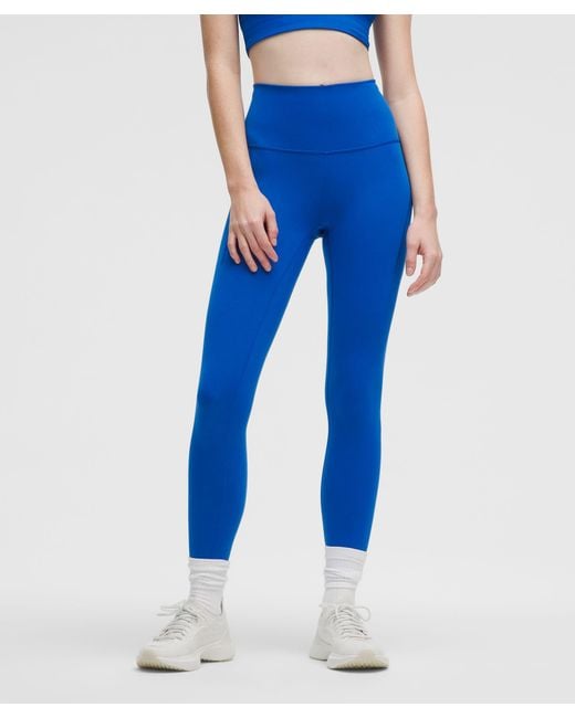 lululemon athletica Blue Wunder Train High-Rise Tight With Pockets 25"