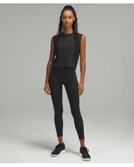 lululemon athletica Black Muscle Training Tank Top