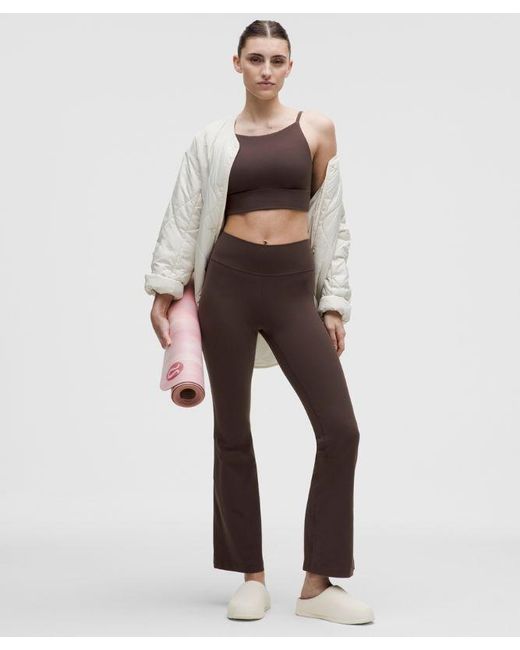 lululemon athletica Brown – Focuser High-Neck Sports Bra Light Support, A/B Cup – –