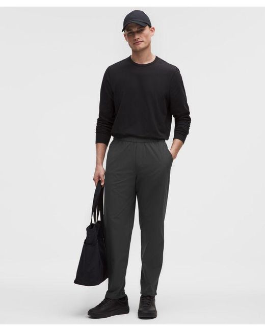 lululemon athletica Gray Abc Warpstreme Pull-on Trousers Regular - Color Black - Size L for men