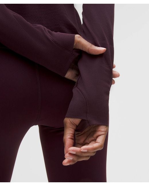 lululemon athletica Purple – Swiftly Tech Long-Sleeve Shirt 2.4 Waist Length – – Size 4