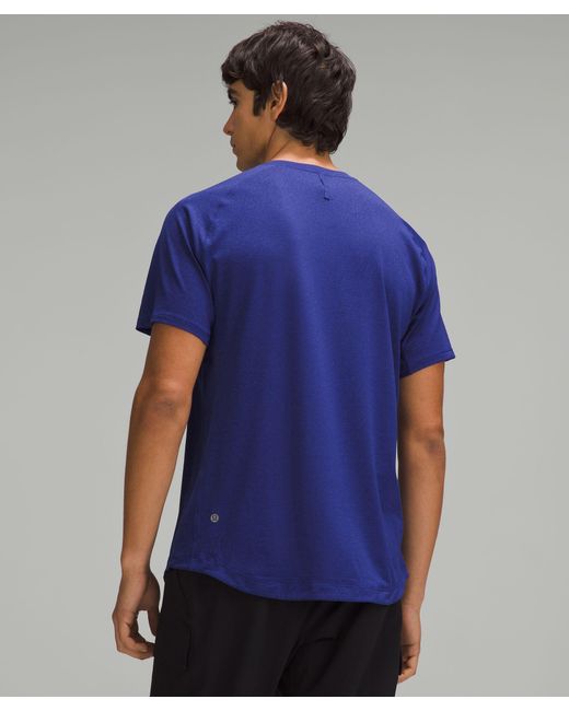 lululemon athletica Blue License To Train Short-sleeve Shirt