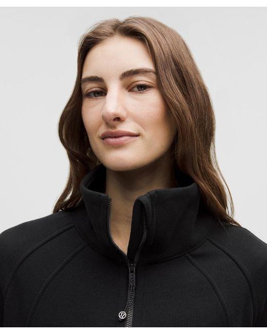 lululemon athletica Black Scuba Oversized Funnel-Neck Half Zip