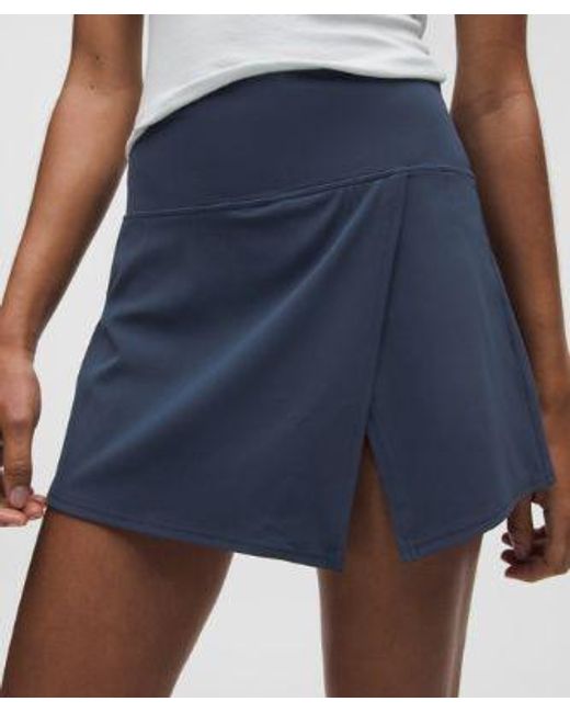 lululemon athletica Blue Align High-Rise Wrap-Front Skirt