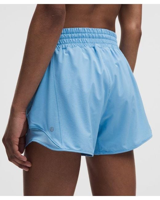 lululemon athletica Blue – Hotty Hot High-Rise Lined Shorts – 4" – – Size 4