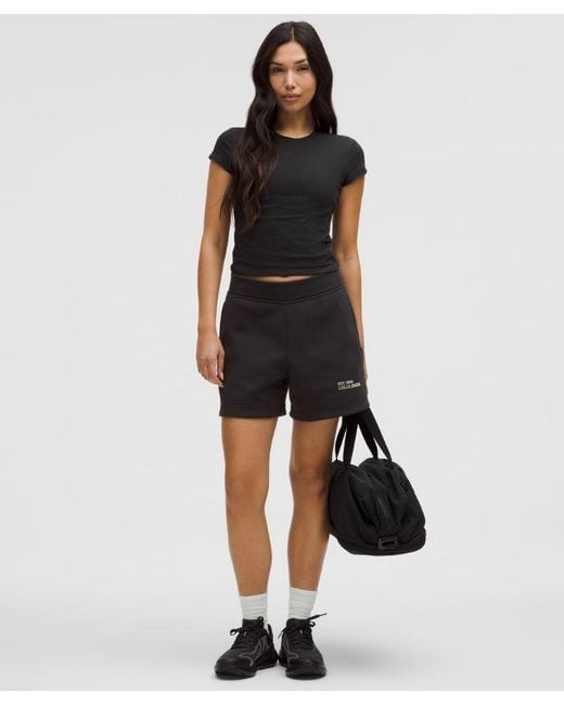 lululemon athletica Black Organic Cotton Baby Tee