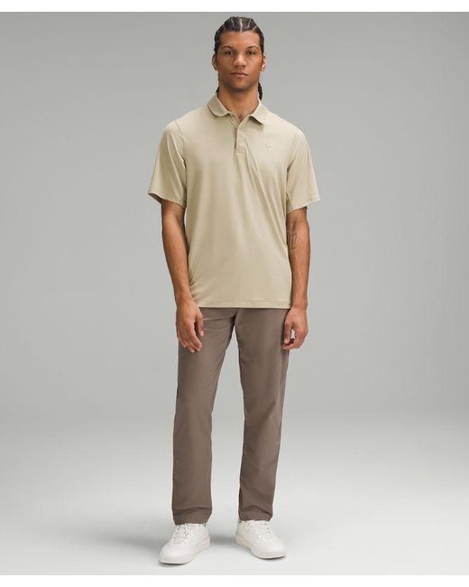 lululemon athletica Natural – Logo Sport Polo Short-Sleeve – Color Khaki – for men