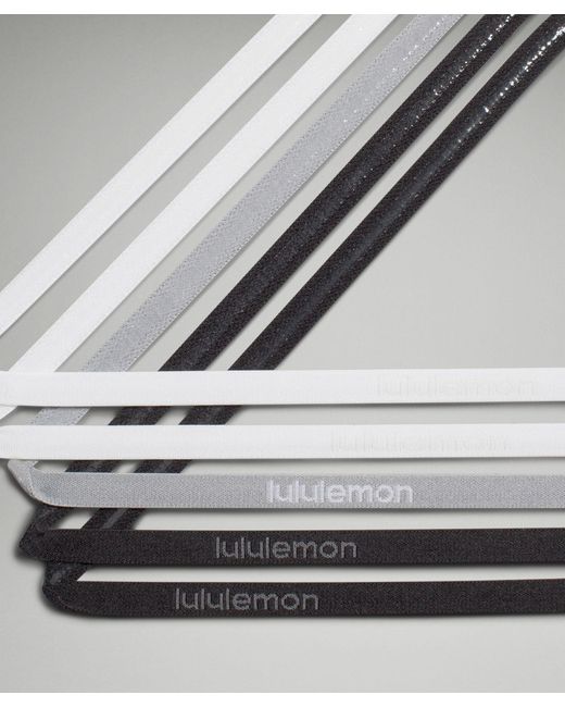 lululemon athletica Metallic Skinny Adjustable Headbands 5 Pack
