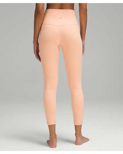 lululemon athletica Natural Align High-rise Pants - 25" - Color Orange/pastel - Size 10