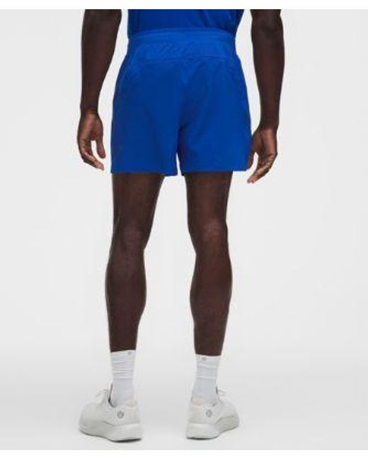 lululemon athletica Blue Pace Breaker Linerless Short 5" for men