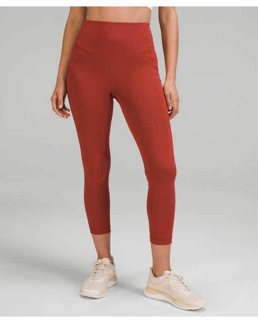 lululemon athletica All The Right Places High-rise Drawcord Waist Crop 23  in Red