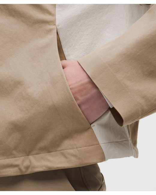 lululemon athletica Natural – Collared Panelled Golf Jacket – Color Khaki – Size Large