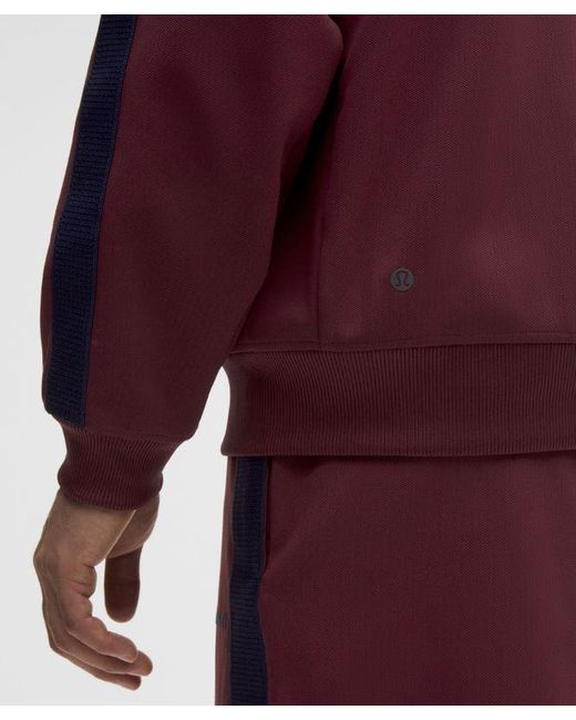lululemon athletica Red Pique Relaxed-Fit Track Jacket for men