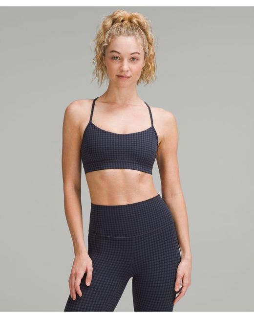 lululemon athletica Blue Flow Y Bra Nulu Light Support, A-C Cups