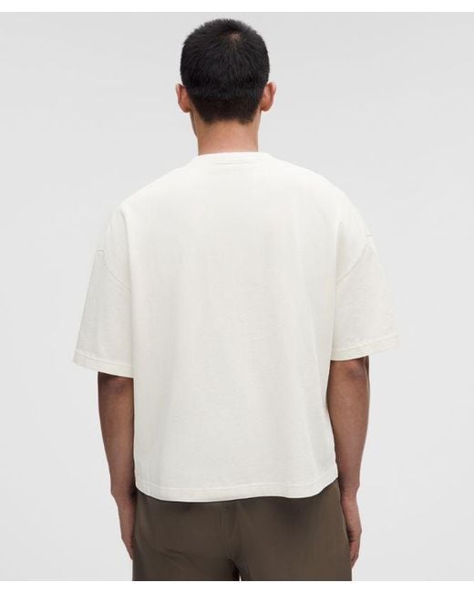 lululemon athletica White Heavyweight Cotton Jersey Boxy T-Shirt for men
