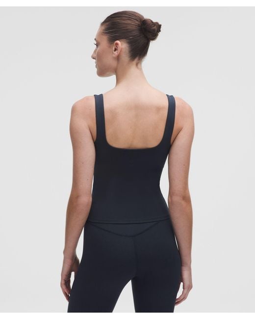 lululemon athletica Blue Wunder Under Smoothcover Tank Top