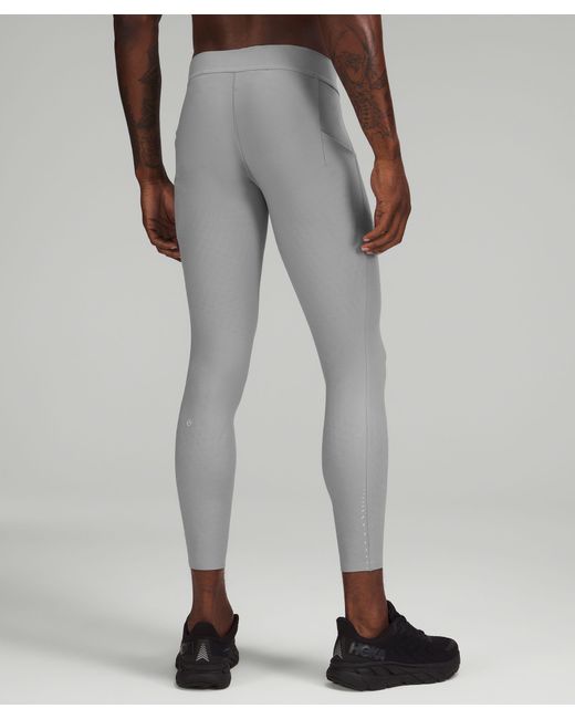 lululemon athletica Gray Senseknit Running Tights - 28" - Color Grey - Size S for men