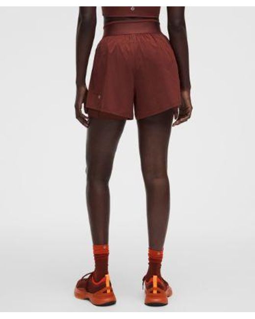 lululemon athletica Red License To Train Super-High-Rise Lined Short 3.5"