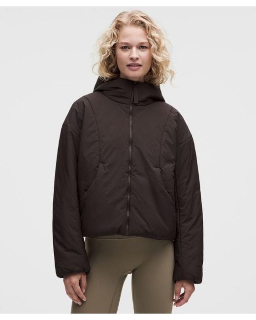 lululemon athletica Brown – Thermozen Insulated Hoodie – – Size Large