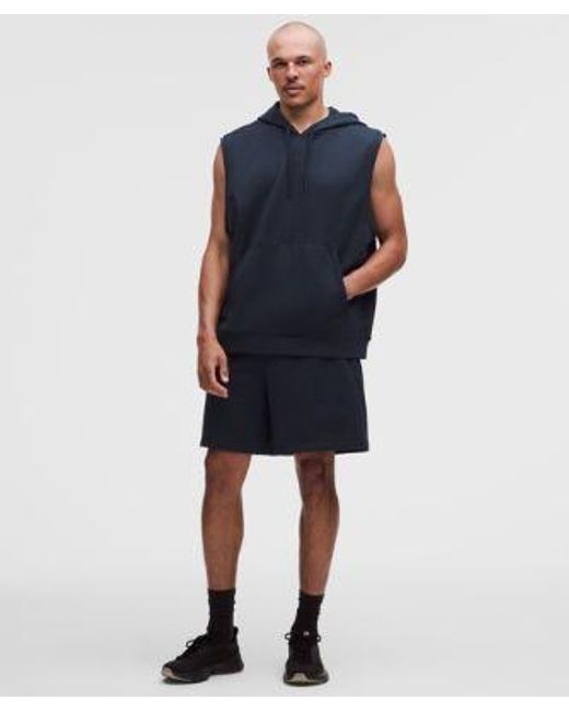 lululemon athletica Blue Warm-Up Sleeveless Gym Hoodie for men