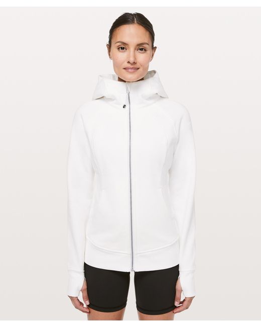 lululemon white scuba hoodie
