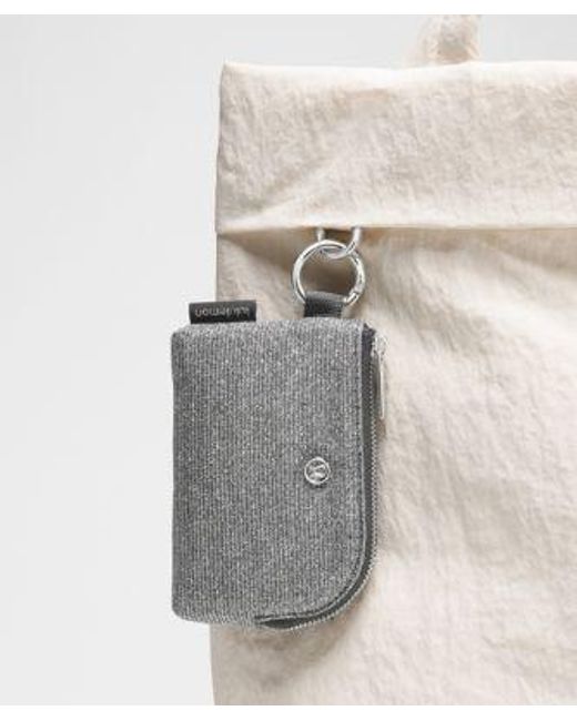 lululemon athletica Gray – Clippable Card Pouch Bag Glitter – Color Dark