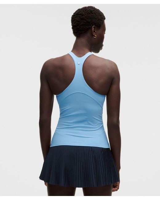 lululemon athletica Blue – Racerback High-Neck Tennis Tank Top B/C Cup – – Size Large