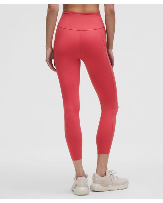 lululemon athletica Red Fast And Free High-Rise Tight 25"