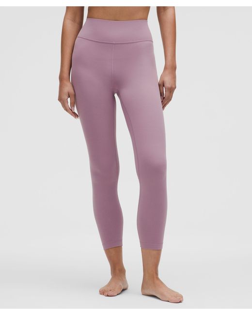 lululemon athletica Purple Groove High-Rise Ribbed Panel Leggings 25"