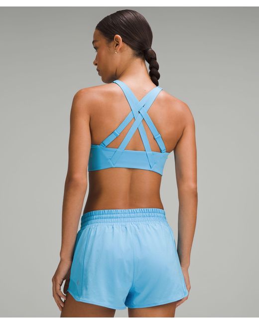 lululemon athletica Blue Energy Bra High Support Zip-front High Support, B-g Cups